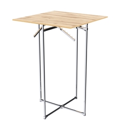 Хромированное вешало КВАДРАТ №1-3 (верхняя платформа - ДСП 16мм), Дуб Золотистый