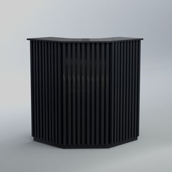 Ресепшен угловой серии ВЕРТИКАЛЬ №3, Антрацит