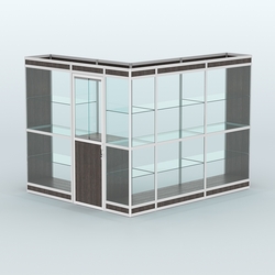 Павильон из профиля угловой №1в (5,5 кв.м), Дуб Венге