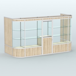 Павильон из профиля пристенный №12а (5,50 кв.м), Дуб Сонома