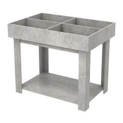 Корзина для распродаж из ДСП на 4 ячейки, Метрополитан Грей