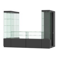 Павильон ИСТРА пристенный №5а (3, 64 кв.м), Черный