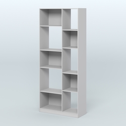 Стеллаж из ДСП серии ЛОФТ №9-1, Серый