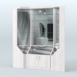 Павильон угловой серии Эталон №1, Ясень Анкор светлый