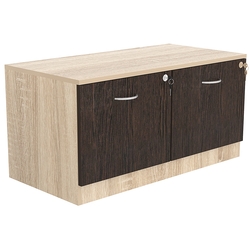 Тумба T-20 900мм (H-450мм c двумя выдвижными ящиками), Дуб Сонома + Дуб Венге