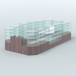 Павильон ИСТРА в центр зала №7а (закрытый) (12, 77 кв.м), Ясень Анкор темный