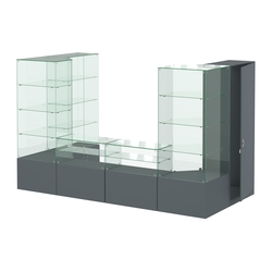 Павильон ИСТРА пристенный №3а (5, 87 кв.м), Темно-Серый