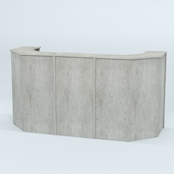 Ресепшен серии ПРАЙМ №6 со скошенными углами, Метрополитан Грей