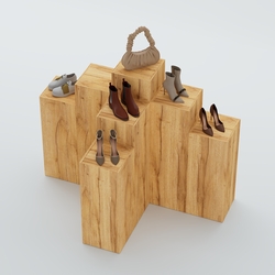 Демо-стенд Ступени Т-обр №2, Дуб Золотистый