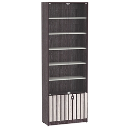 Витрина серии "Смок" №1-700, Ясень Анкор темный + Ясень Анкор светлый