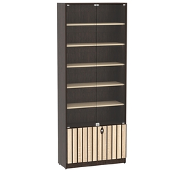 Витрина серии "Смок" №1-800, Дуб Венге и Дуб Сонома