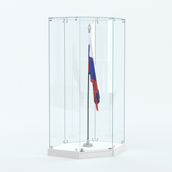 Витрина для знамени №1, Белый