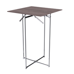 Хромированное вешало КВАДРАТ №1-3 (верхняя платформа - ДСП 16мм), Ясень Анкор темный