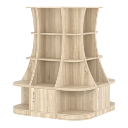 Островной низкий стеллаж ГАРАНТ №6, Дуб сонома