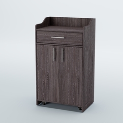 Стойка официанта "Бармен" №5-П передвижная, Ясень Анкор темный