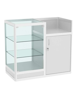 Прилавок под кассу из профиля №4  (закрытый), Серый