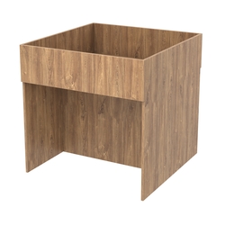 Корзина для распродаж из ДСП №8, Дуб Канзас коричневый