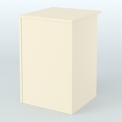 Ресепшен-Лайт прямоугольный под выдачу товара №14, Крем Вайс