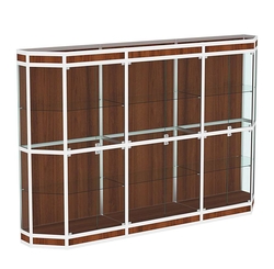 Витрина из профиля Трапеция №3 (3-ех метровая), Орех