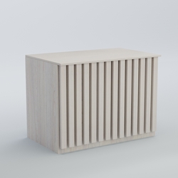 Ресепшен - стол широкий серии ПРИЛИВ №8, Ясень Анкор светлый