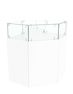 Прилавок с распашными дверками ОТРАЖЕНИЕ №16 угловой, Белый