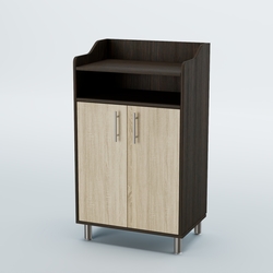 Стойка официанта "Бармен" №4-Н на ножках, Дуб Венге + Дуб Сонома