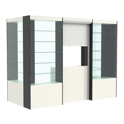 П-образный павильон №4-5П (3,24 кв.м), Белый и Черный