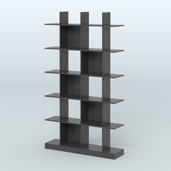 Торговый стеллаж Лофт №4 с ячейками, Черный