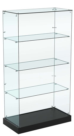 Витрина Хит продаж №6 (открытая, задняя стенка - стекло), Черный
