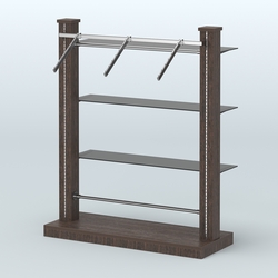 Островная система с перфорацией и прямыми полками №13, Дуб Венге