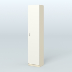 Аптечный узкий стеллаж под резину №2, Крем Вайс + Белый