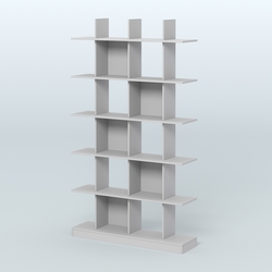 Торговый стеллаж Лофт №4 с ячейками, Серый