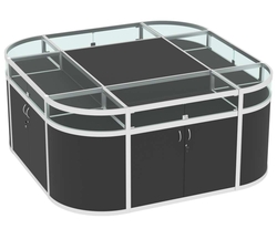 Прилавок-остров №2 (4 кв.м), Черный