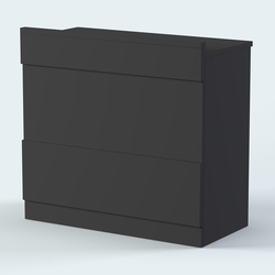 Стол - верстак с ящиками и дверью №1, Черный