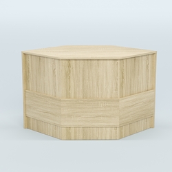 Стол-ресепшен серии ПРАЙМ №3Б угловой, Дуб сонома