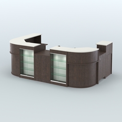 Пристенный павильон Чай и Кофе с собой №1, Дуб Венге + Белый