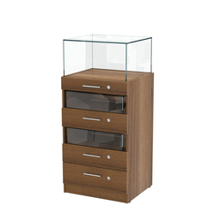 Прилавок ювелирный "Диаманд" №3-600 пристенный, Орех