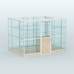 Павильон из профиля островной №1г, Дуб Сонома