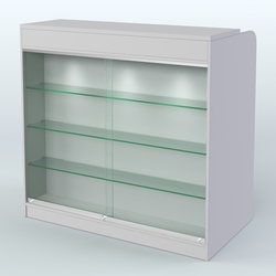 Ресепшен-Лайт №1 (Фасадная стенка - ЛДСП), Серый