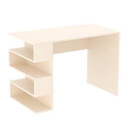 Стол письменный со стеллажом СПС-03-Л (левосторонний), Крем Вайс