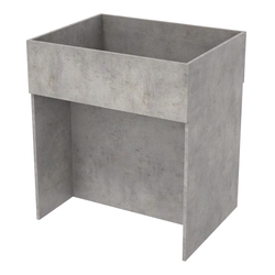 Корзина для распродаж из ДСП №3, Бетон Чикаго светло-серый F186 ST9