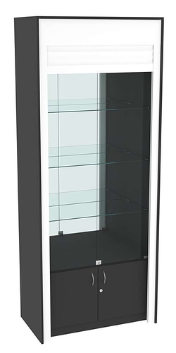 Торговая витрина с рольставнями ЭК-1-3, Черный