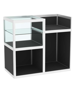 Прилавок под кассу из профиля №3  (открытый), Черный