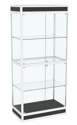 Витрина из профиля №3 (метровая) (задняя стенка - стекло), Черный