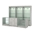 Комплект витрин ЭК-01 и прилавков ЭК-4 Метрополитан Грей