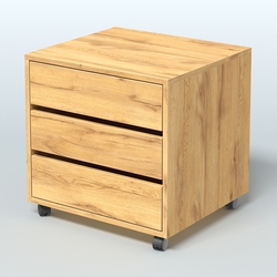 Тумба офисная "Вектор" №1, Дуб Золотистый