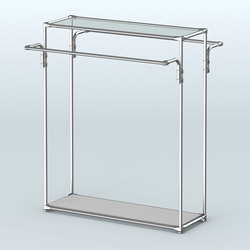 Островная торговая система ХРОМ 1200 мм №3, Серый