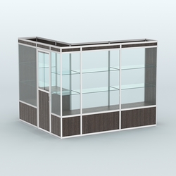 Павильон из профиля угловой №1а (5,5 кв.м), Дуб Венге