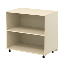 Недорогой прилавок на колесах под декоративные молдинги №ПДМ-16, Крем Вайс