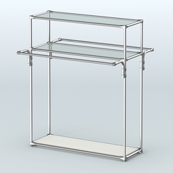 Островная торговая система ХРОМ 1200 мм №8, Белый